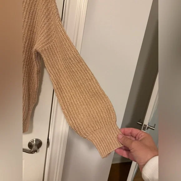 Rachel Zoe Oversized Mock Neck Chunky Knit Sweater - Picture 5 of 13